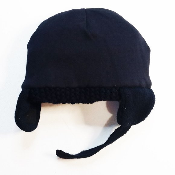 Brand Unknown Knit Navy Blue Lined Baby Hat Size US 18-24M - Picture 3 of 6